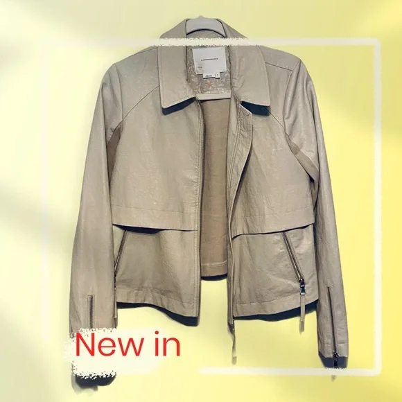 Anthropologie Jacket Coat Sweater Medium Cream Zippers Floral Ribbed - Picture 2 of 8